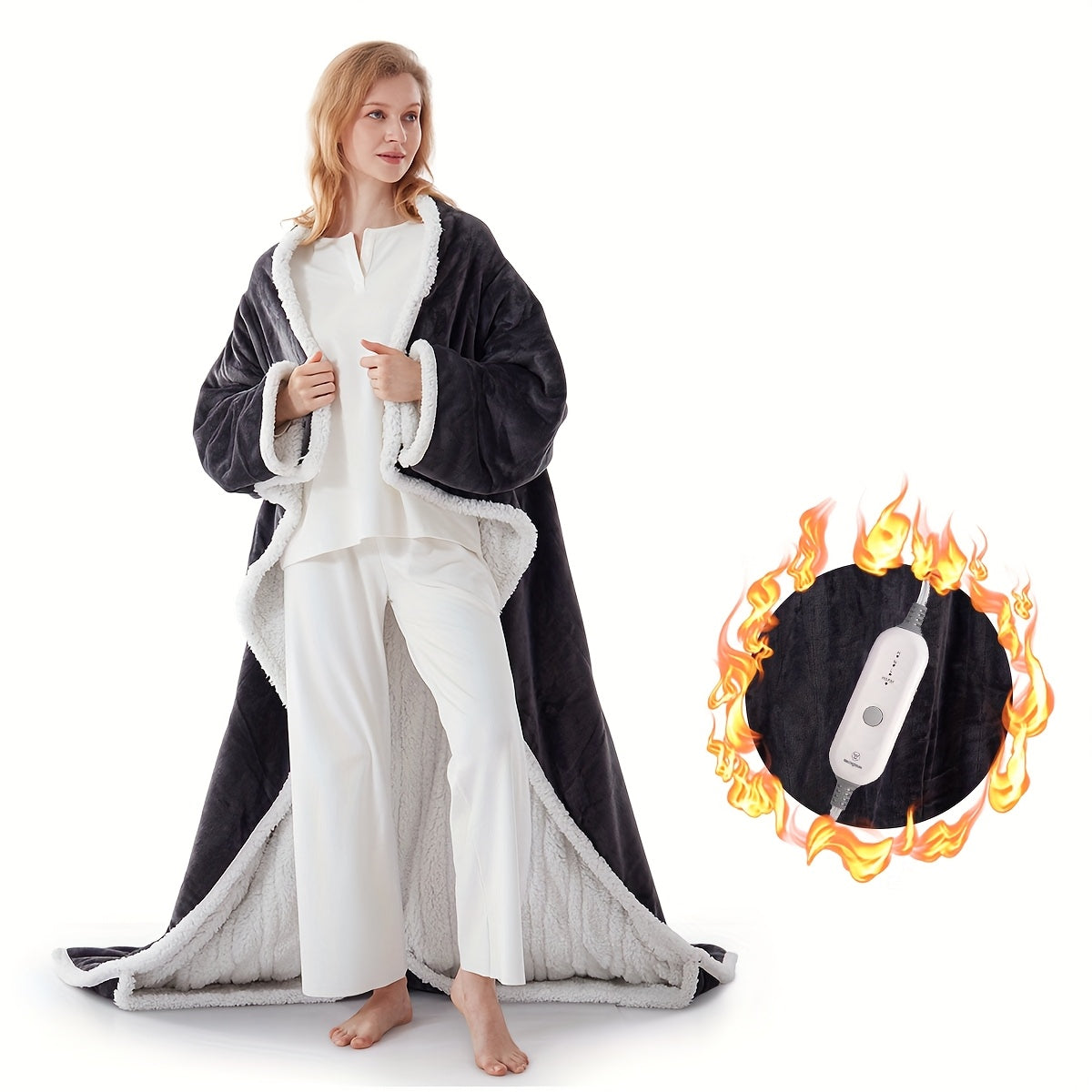 SnugWrap™ — The Wearable Heated Blanket