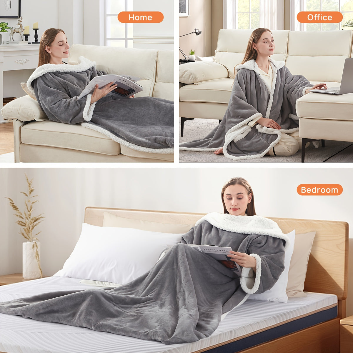 SnugWrap™ — The Wearable Heated Blanket