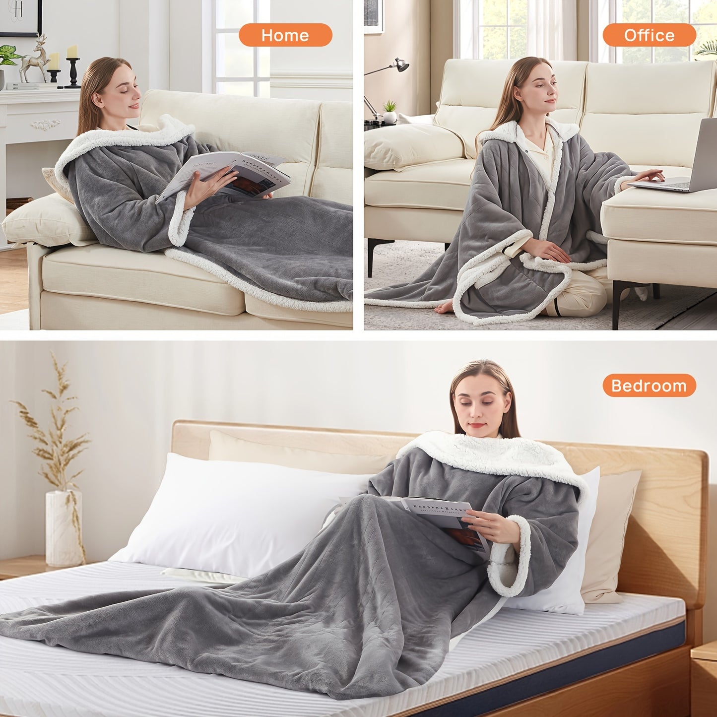 SnugWrap™ — The Wearable Heated Blanket
