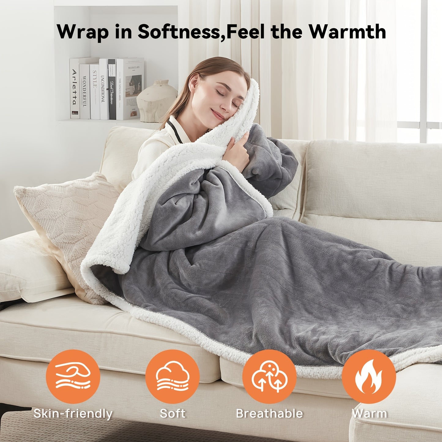 SnugWrap™ — The Wearable Heated Blanket